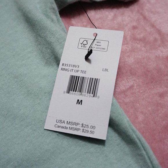 volcom - mint / black logo baby tee - Picture 3 of 6